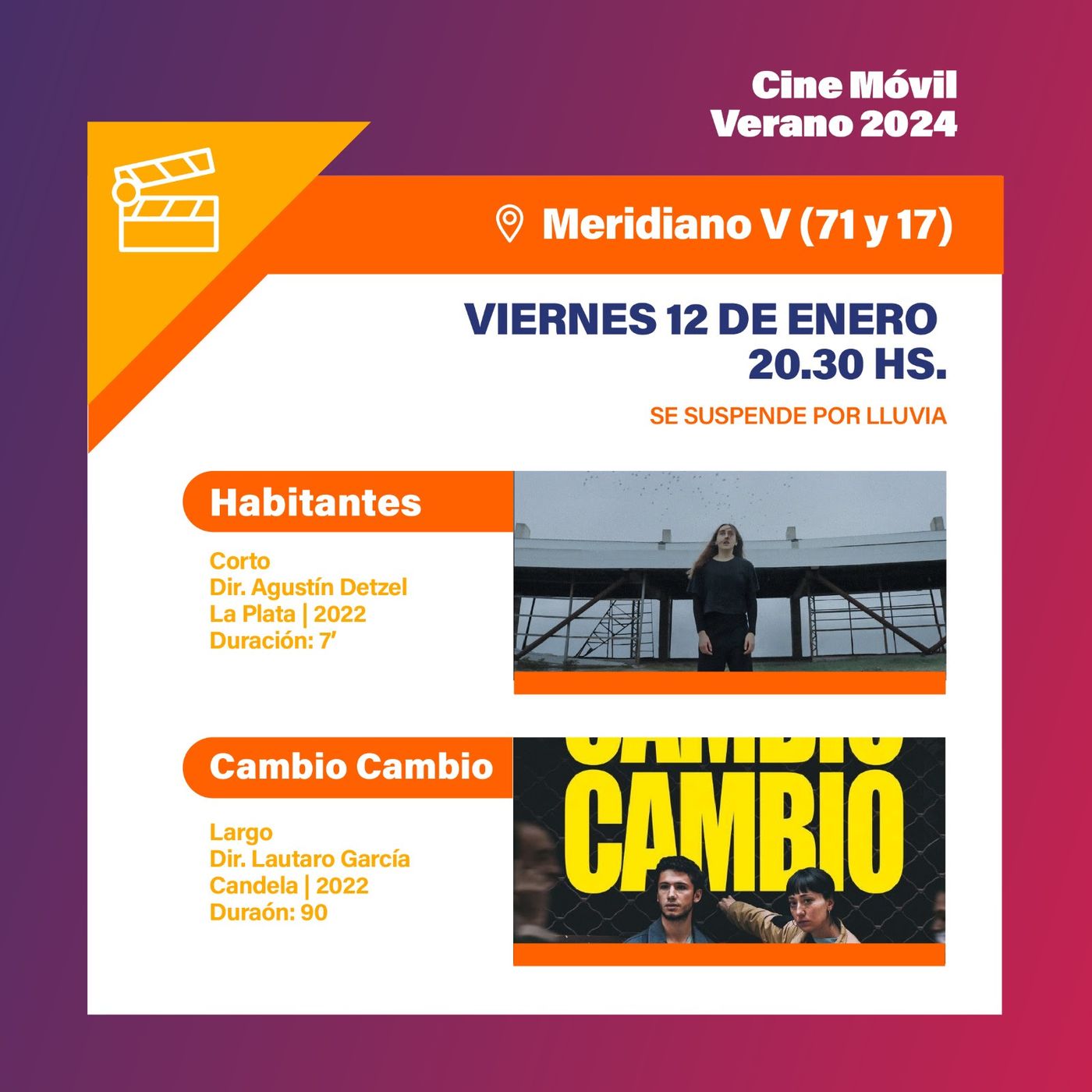 El cine móvil vuelve este mes a los barrios de La Plata El cine móvil vuelve este mes a los barrios de La Plata