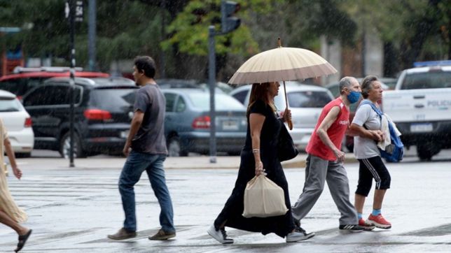 tras varios dias de calor, llegan lluvias y tormentas a la plata