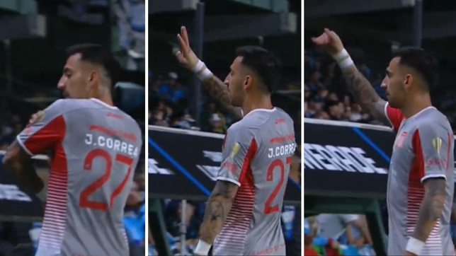 el polemico gesto de javier correa hacia la hinchada de gremio que hizo estallar las redes