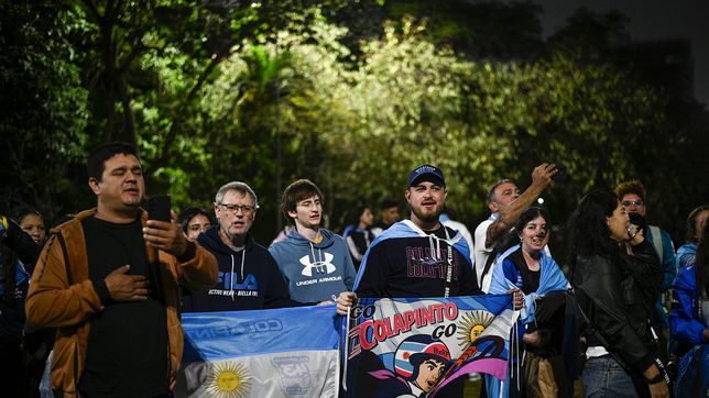 las fotos del banderazo por franco colapinto en brasil