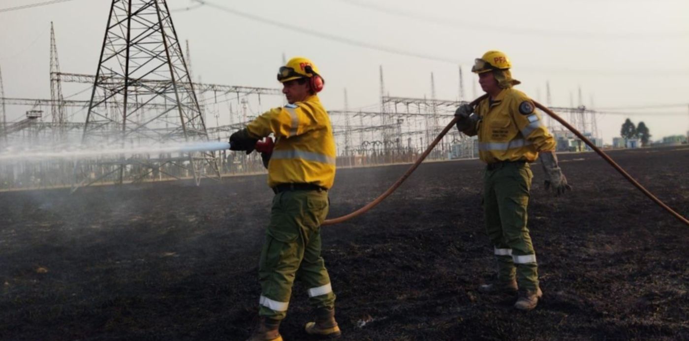 Incendio en planta de Edesur