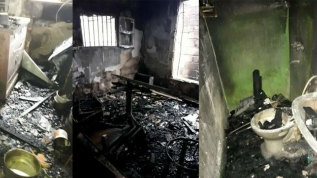 tolosa: se les prendio fuego la casa, perdieron todo y piden ayuda