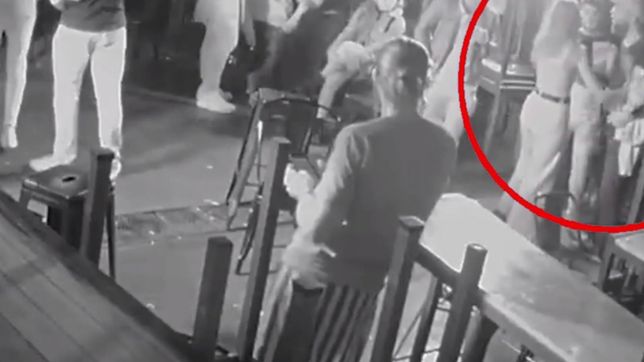 video: asi empezaron los incidentes dentro de bye henry que incluyeron golpes y sillazos