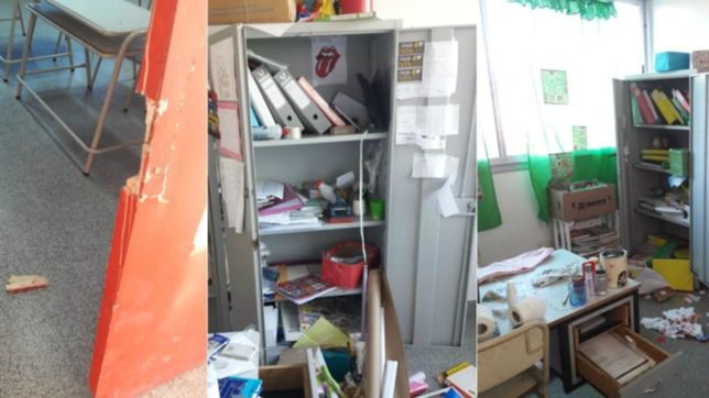 robaron y destrozaron una escuela de tolosa a dias del inicio de clases