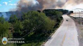 asi se ve el incendio en la reserva de punta lara desde el aire asi se ve el incendio en la reserva de punta lara desde el aire