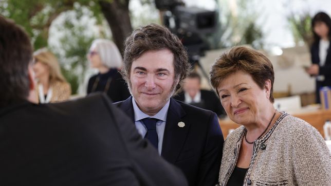 la titular del fmi hablo sobre las elecciones en argentina y pidio el voto para javier milei