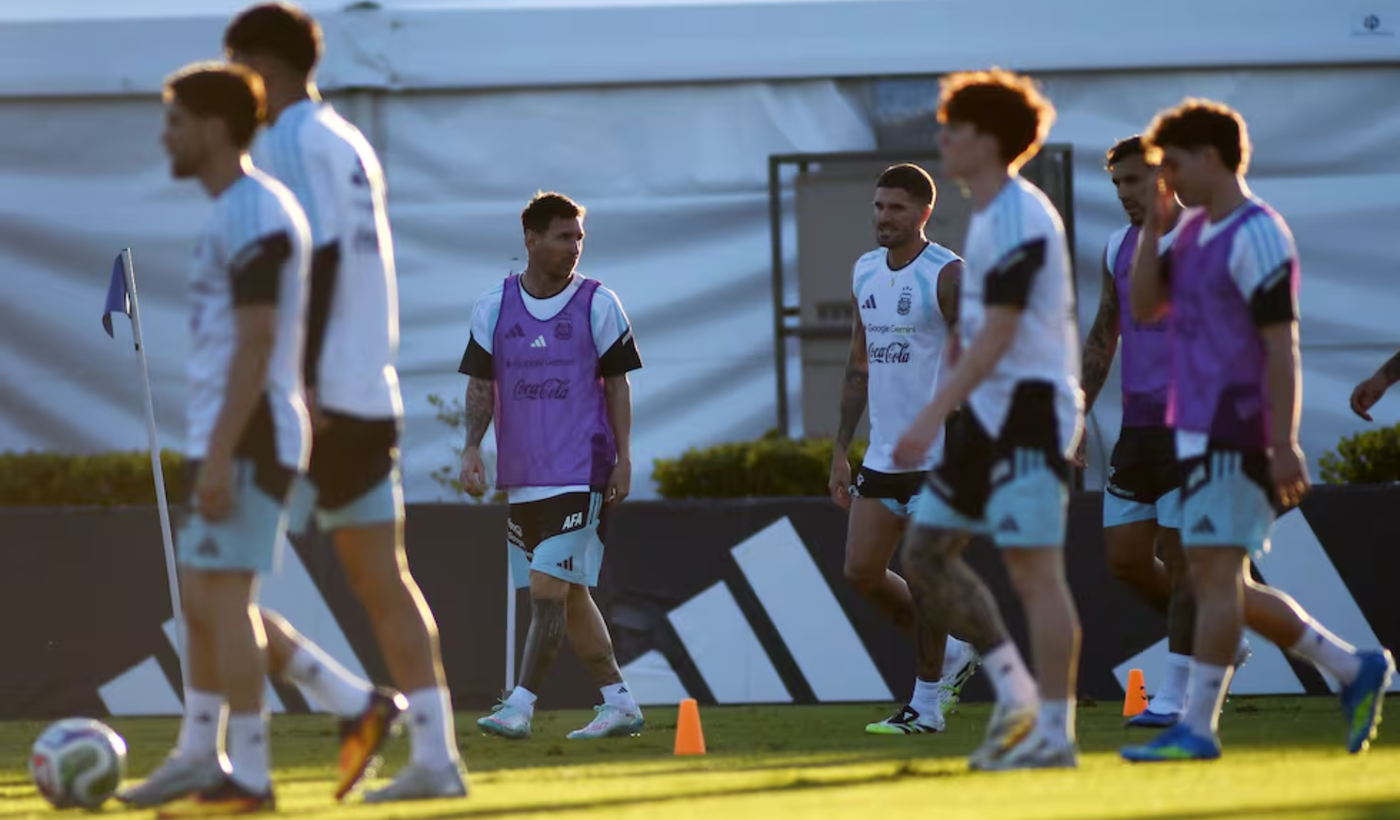 Messi entrenamiento Selección argentina 3