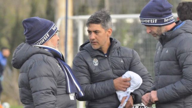 gimnasia entrena en ezeiza y maradona deja todo listo para viajar a mendoza