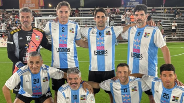 chirola romero salio campeon del torneo de leyendas que jugo con grandes figuras argentinas