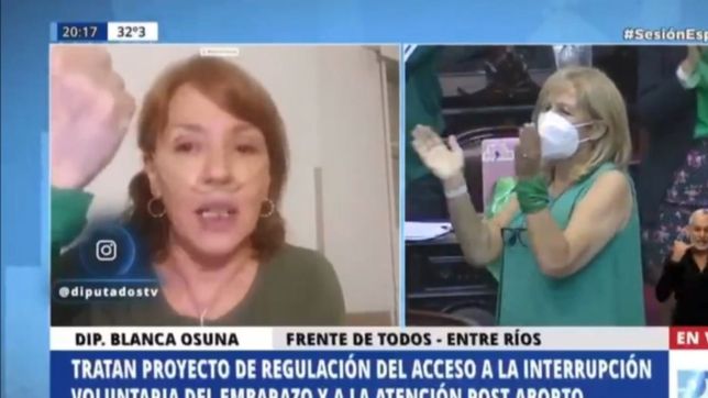 es diputada, esta internada por covid y voto a favor de la ley de aborto desde la clinica