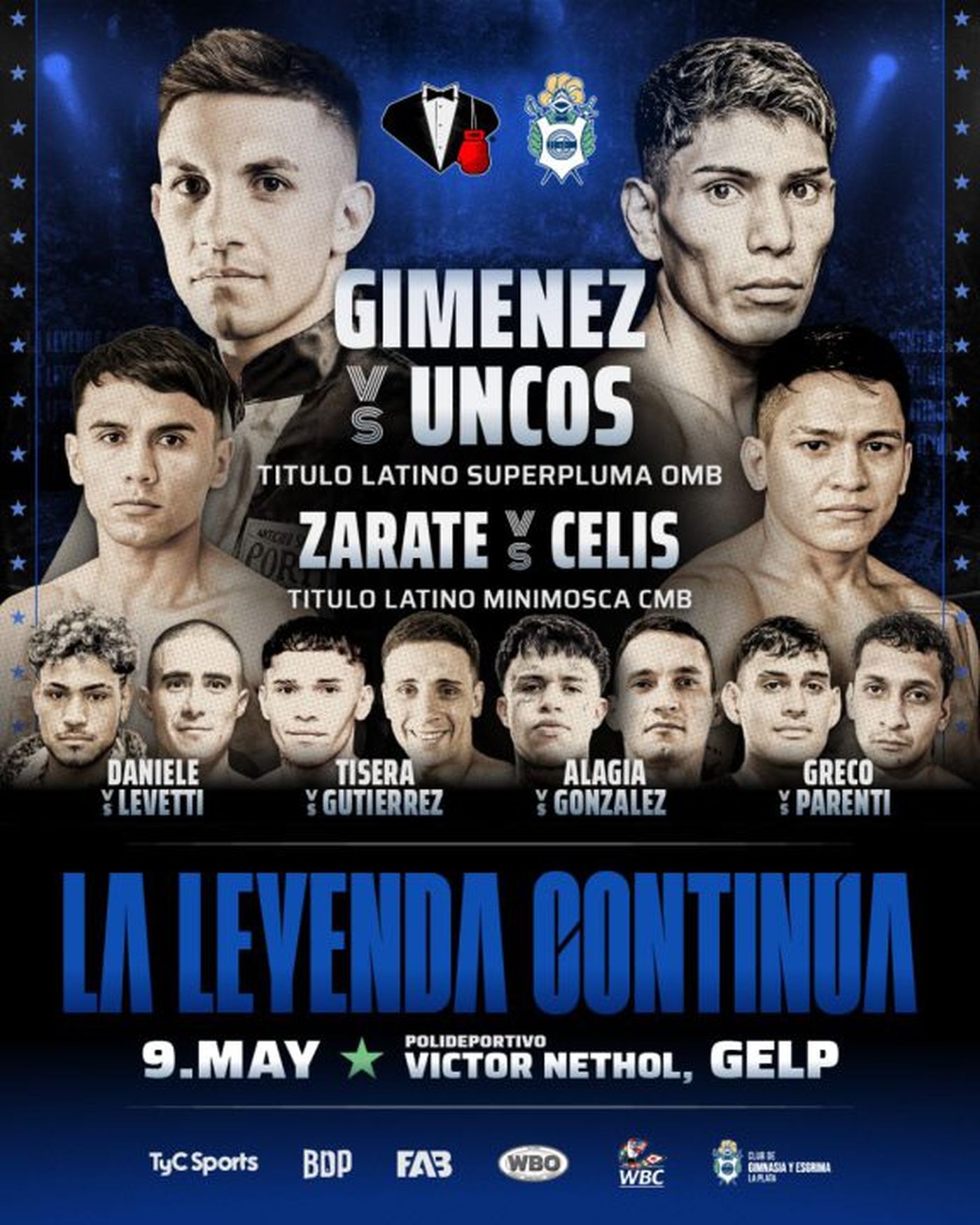 La noche de Boxeo en Gimnasia.