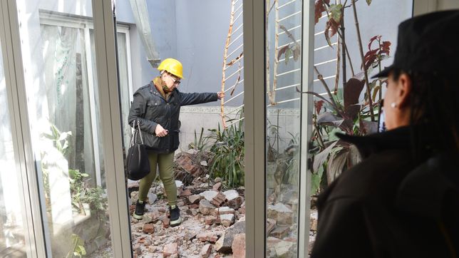 las fotos exclusivas de la casa sobre la que se derrumbo el deposito de aloise tras el incendio