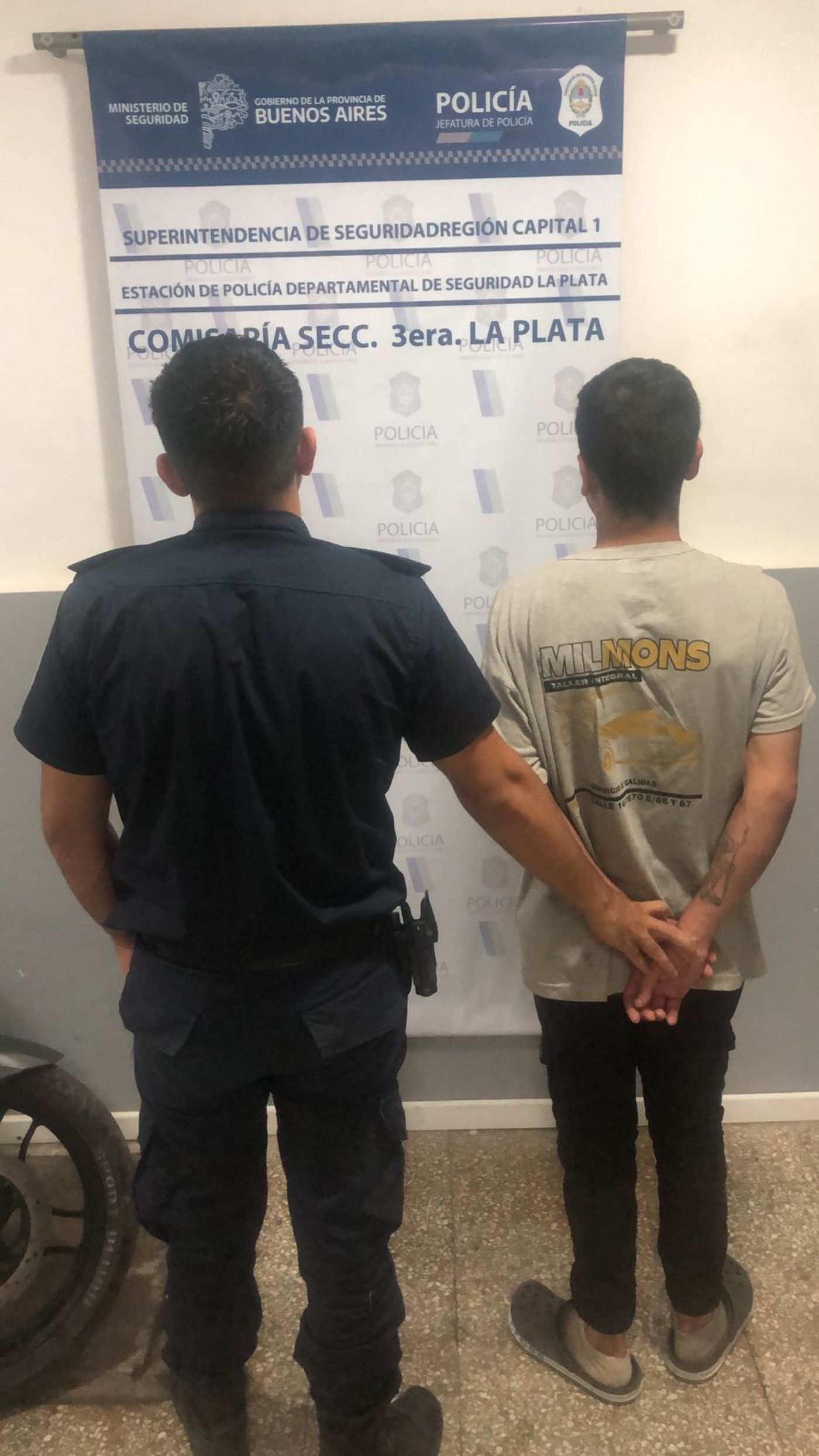 El acusado fue detenido y trasladado a la comisar&iacute;a Tercera de La Plata