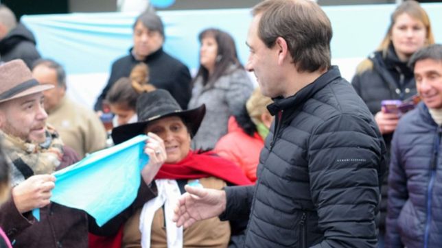 en el aniversario de hernandez, el intendente julio garro volvio a mostrarse en contra del aborto