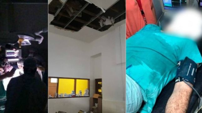 cortes de luz, caida de techos, sin aires y desmayo: la peor semana de los hospitales