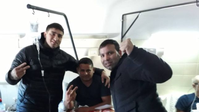 balearon a un afiliado de uocra y el nieto del pata medina expreso su repudio