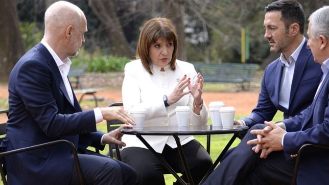 bullrich y larreta se sacaron una foto tras las paso y prometieron trabajar juntos