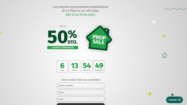 llega propsale, la forma de comprar inmuebles en la plata con rebajas de hasta el 50%