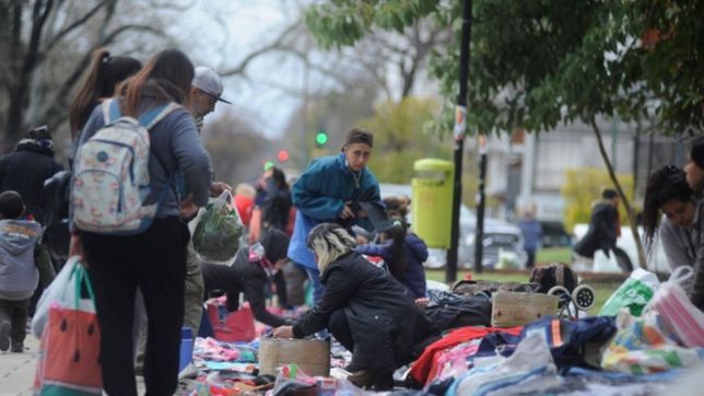 las manteras volvieron, se mudaron a plaza italia y hubo tension