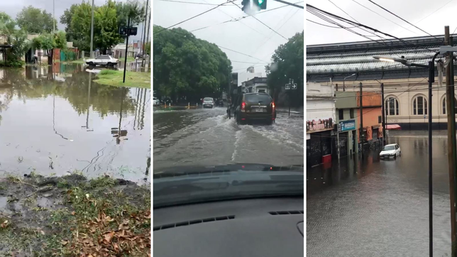 todos los videos del diluvio que genero serios problemas en la plata