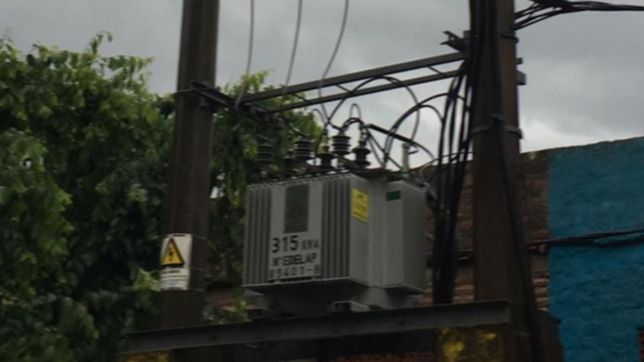 todo el dia sin luz, la secuela del temporal en una amplia zona de tolosa