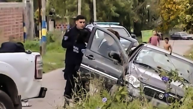 una discusion de transito termino con un policia baleado en altos de san lorenzo