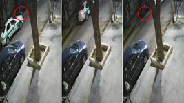 un taxista robo las tazas de un auto estacionado en la plata