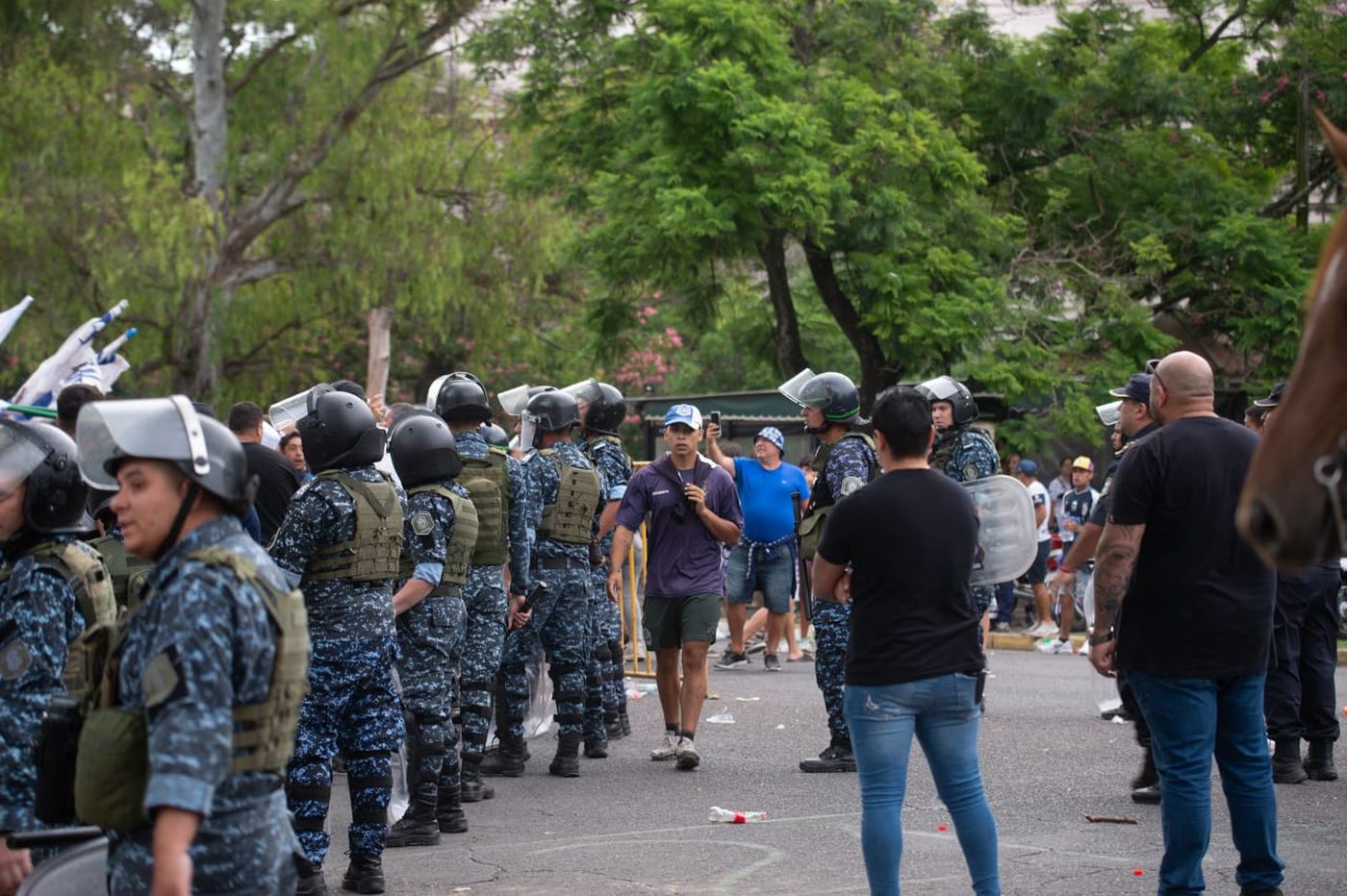 Importante operativo policial para el clásico platense entre Gimnasia y Estudiantes.