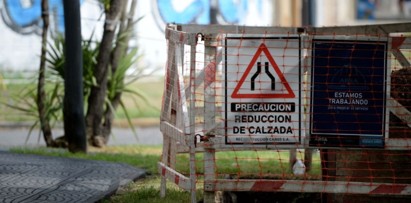 Obras de ABSA trabajos agua