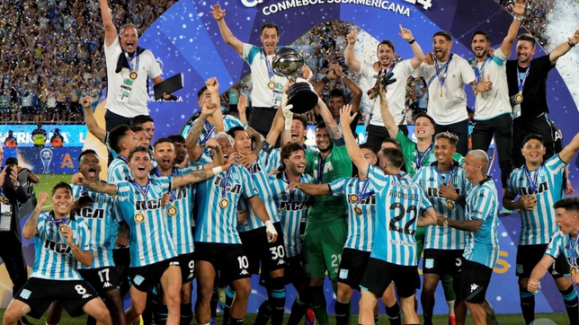 racing le gano a cruzeiro y se consagro campeon de la copa sudamericana