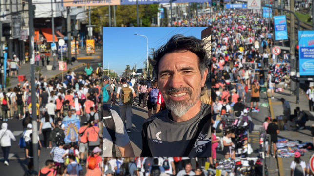 eduardo dominguez volvio a participar de la peregrinacion a lujan