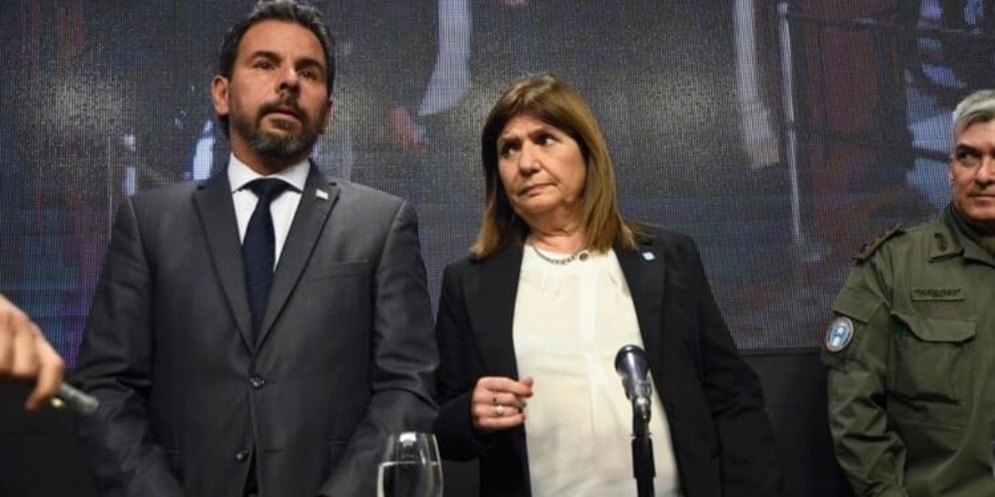 Vicente Ventura Barreiro y la ministra de Seguridad Patricia Bullrich, en tiempos mejores