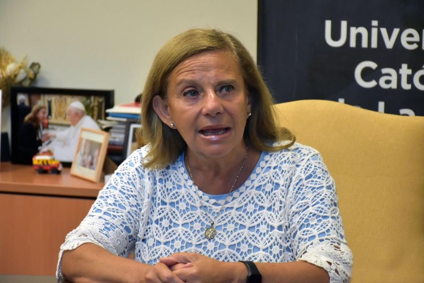 Rita Gajate, rectora de la UCALP