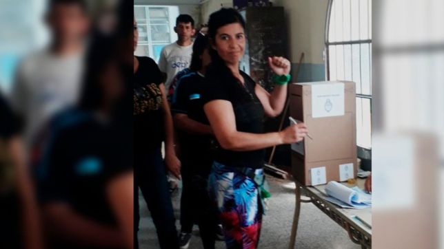 luana simioni denuncio que no quisieron dejar votar a una mujer con un panuelo verde por el aborto