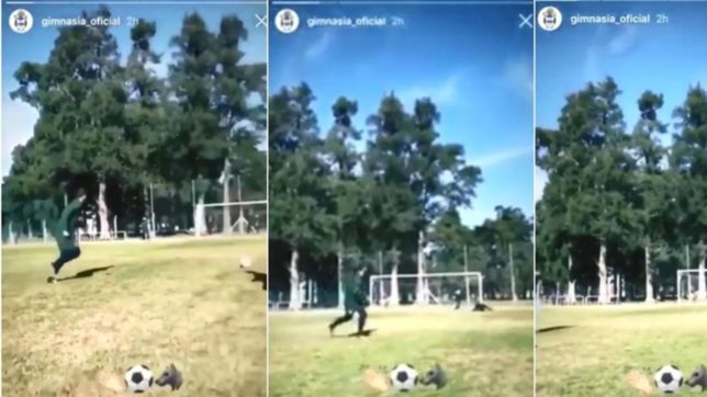 video: victor ayala practico remates al arco y deslumbro a todos en gimnasia