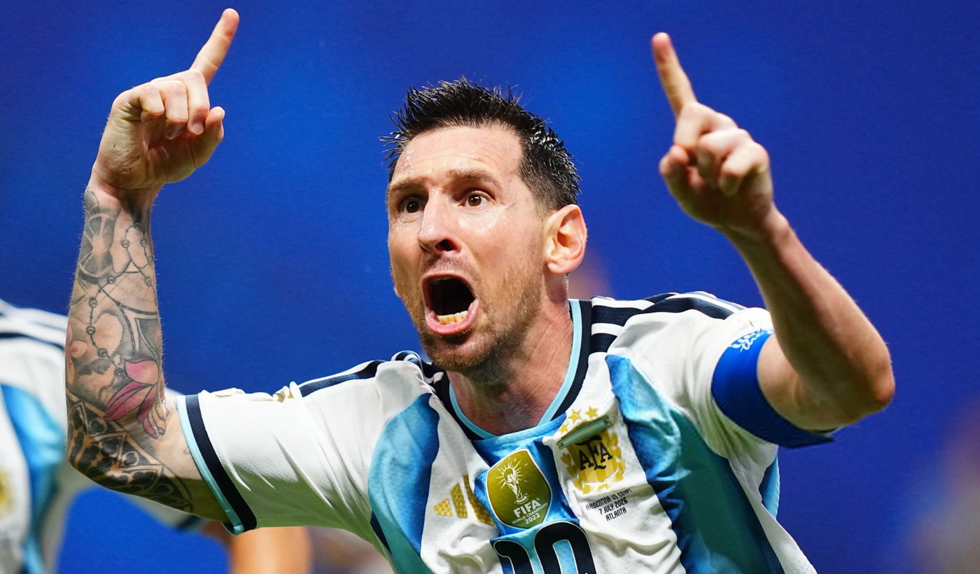 Messi festejo gol