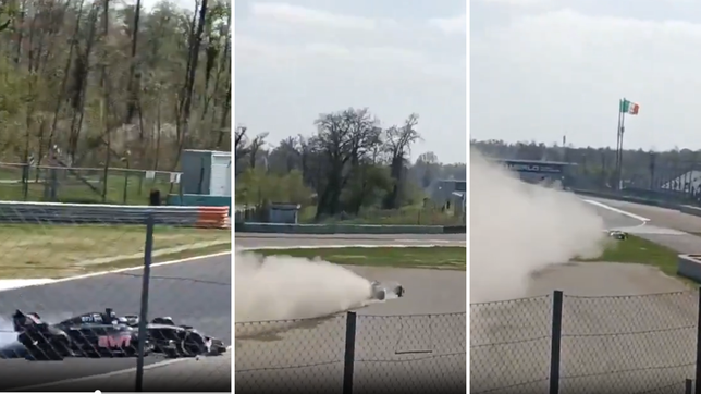 filtraron un video de franco colapinto y expusieron el despiste que sufrio en monza