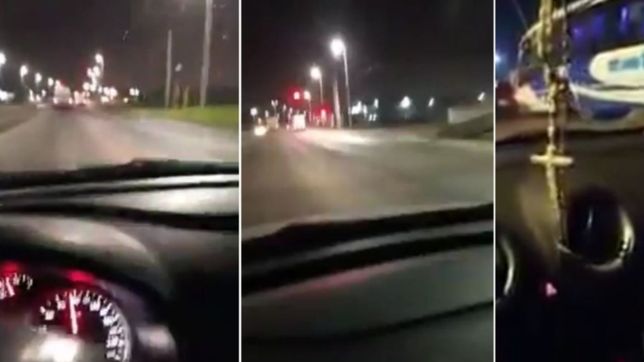 filmaron a dos micros del talp corriendo picadas en el recorrido de la plata a san isidro