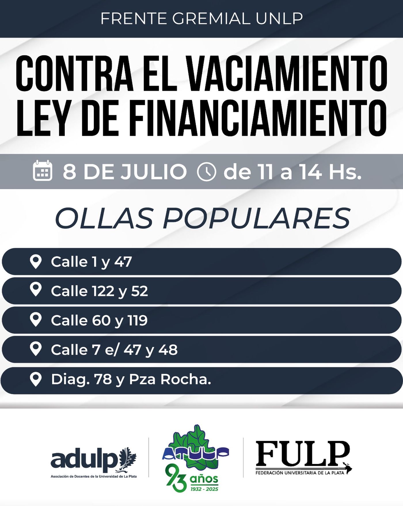Organizan ollas populares en La Plata contra los recortes al presupuesto universitario. Organizan ollas populares en La Plata contra los recortes al presupuesto universitario.