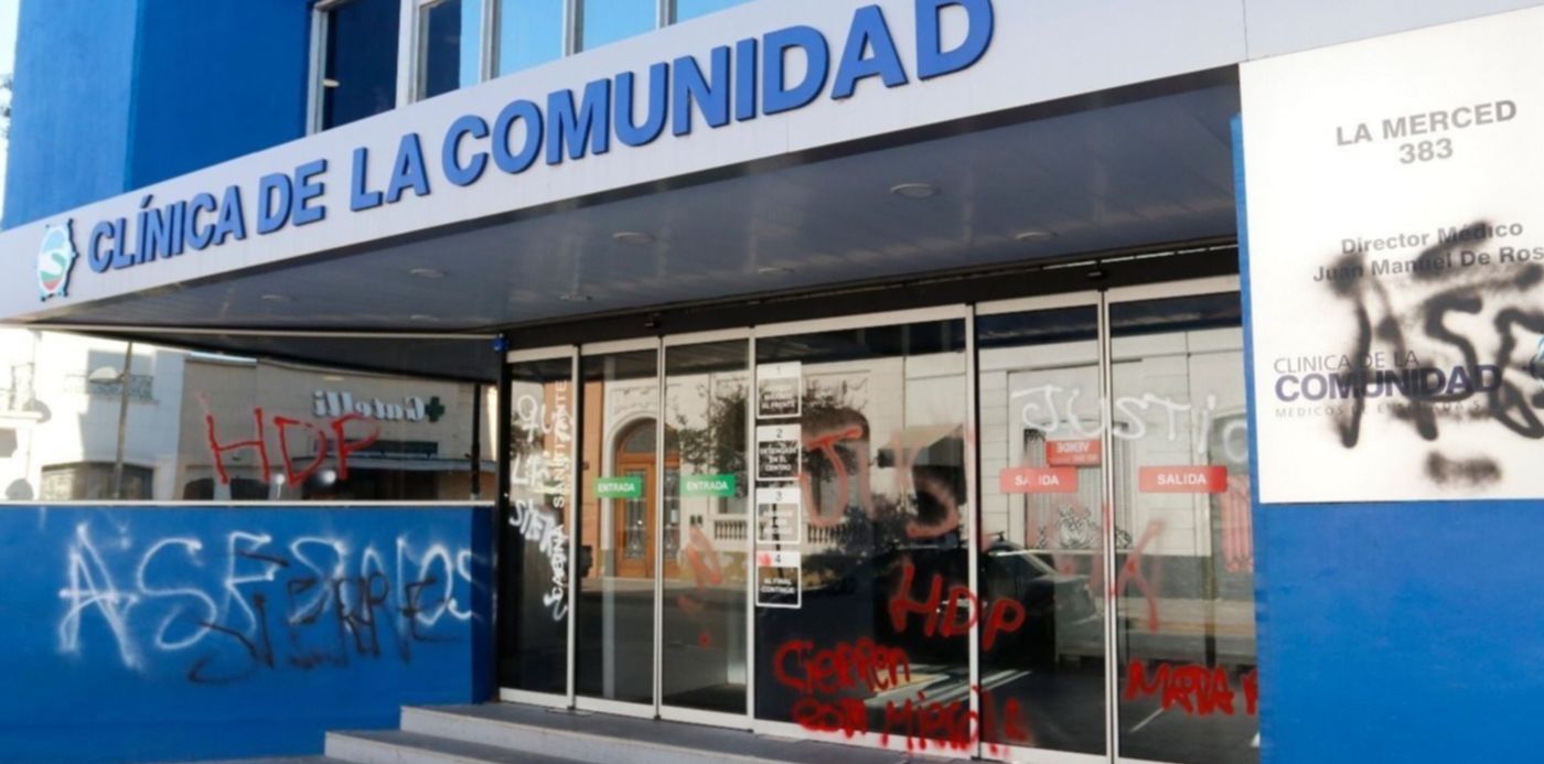 Clínica de La Comunidad vandalizada