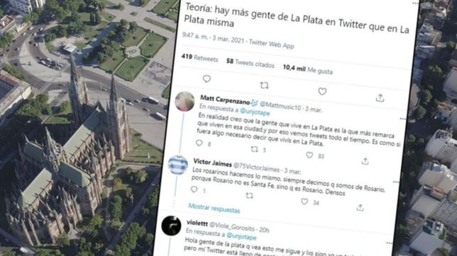 el orgullo de ser platense: el insolito debate que se disparo en twitter