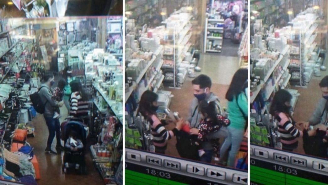 Buscan a una pareja que sale a robar con sus hijos