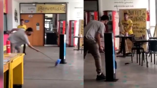 video: la franja calienta la eleccion estudiantil en la unlp con la aparicion de una rata