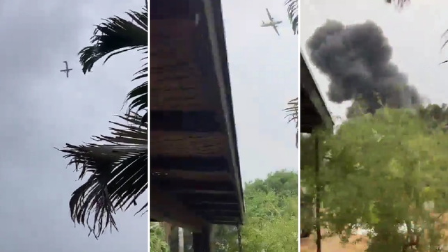 video: se estrello un avion con 62 personas a bordo en brasil