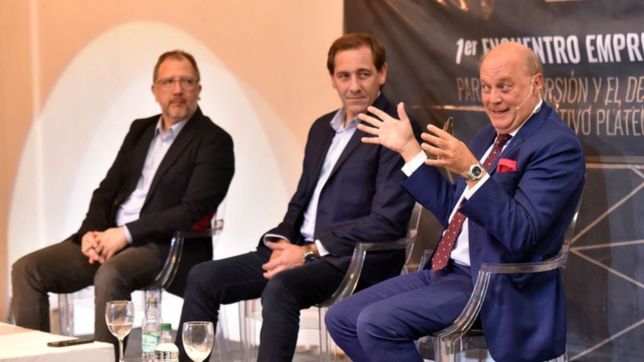 garro y perechodnik encabezaron encuentro con 150 empresarios platenses