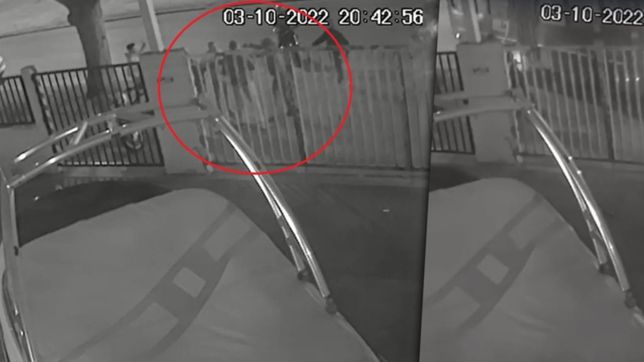 video: motochorros atacan a empleados de una concesionaria y un micro interrumpio el robo