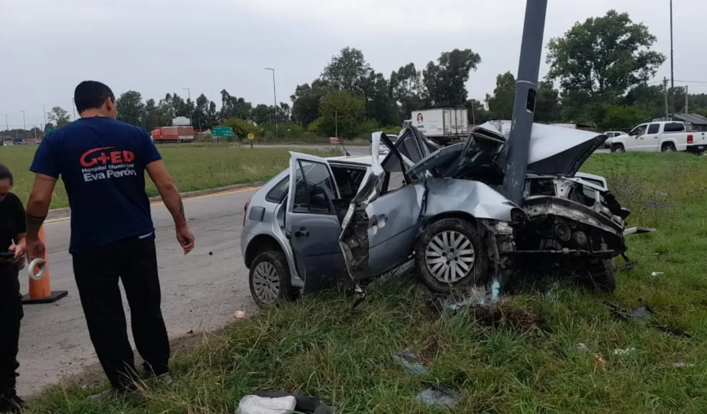 Una de las imágenes más crudas de este año fue la del choque en Ruta 6 y 215