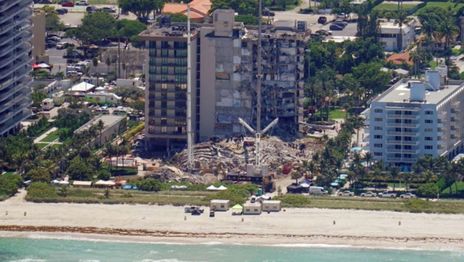 derrumbe en miami