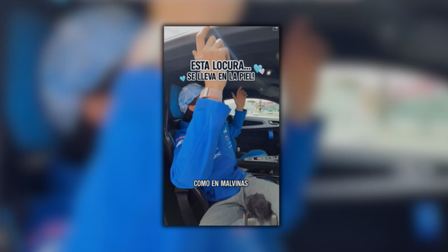 alpine edito un video de franco colapinto para que no se lo escuche cantar por las islas malvinas
