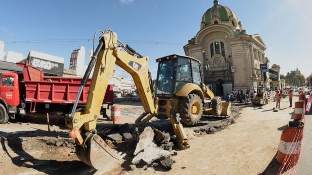 avanza la obra en la estacion de trenes y anuncian cortes en el transito